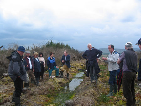 John Conaghan, Project Ecologist, explains bog species characteristics