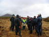 The Scottish Life Peatlands Project Team visit the Irish Life Blanket Bog project Eskeragh Site to exchange information, March 2004